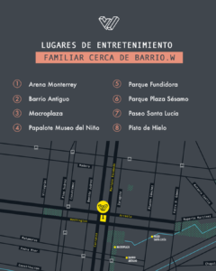 entretenimiento cerca de barrio w departamentos en venta en centro de monterrey