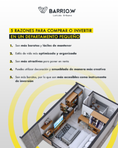 razones para vivir en un departamento pequeño en venta en centro